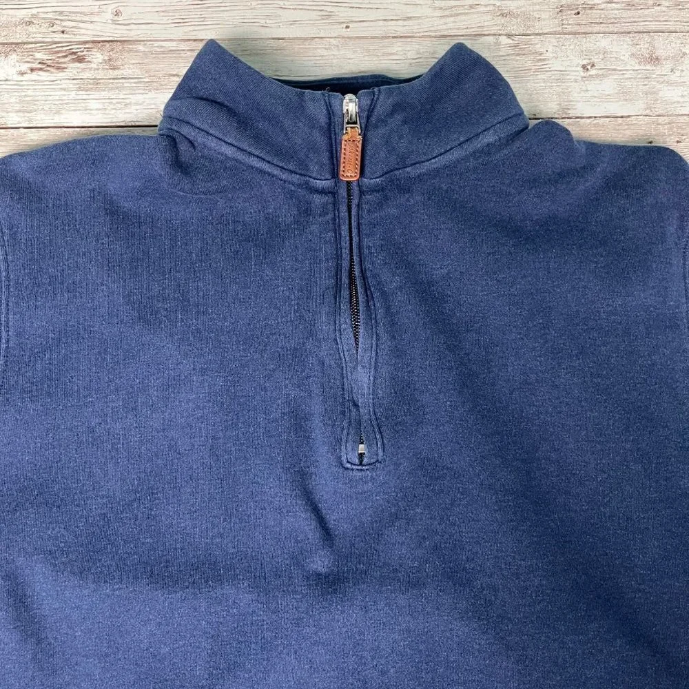 johnnie-O SMALL Mens 1/4 Zip Sully 100% Cotton Thompson Flanagan Sweatshirt - Picture 3 of 10